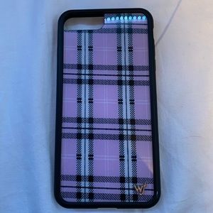Purple Plaid Iphone 6+/7+/8+ Wildflower case